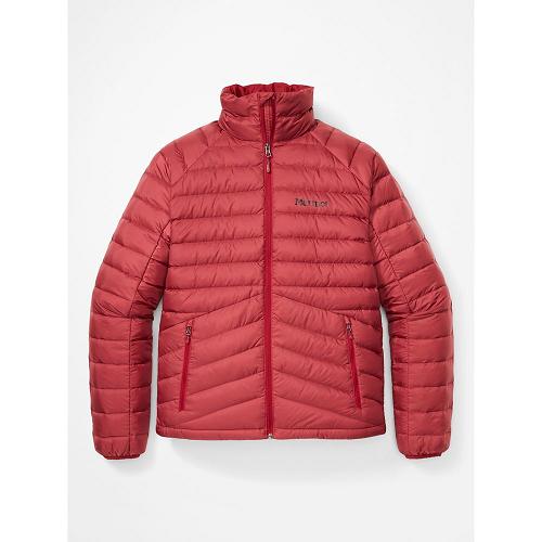 Marmot Down Jacket Dark Red NZ - Highlander Jackets Mens NZ4310726